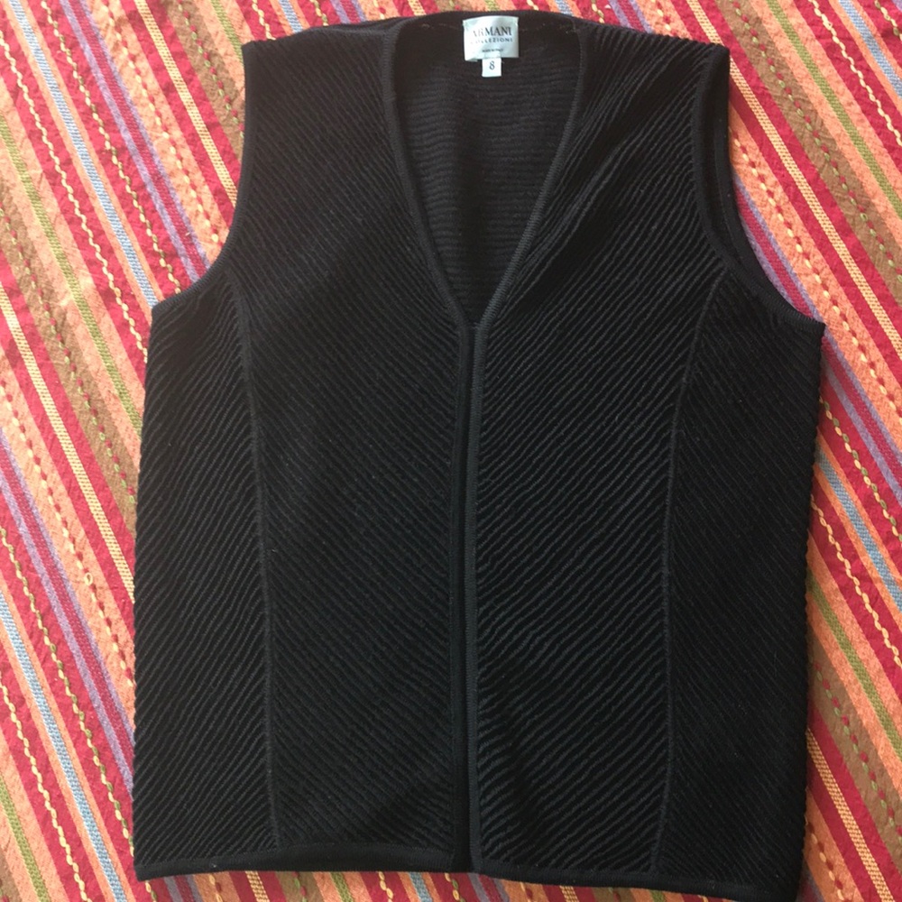 ARMANI Collezioni Black Vest/ Top